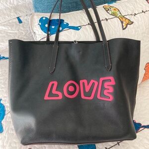 COACH x Keith HARING - LOVE tote - Black Leather Excellent condition